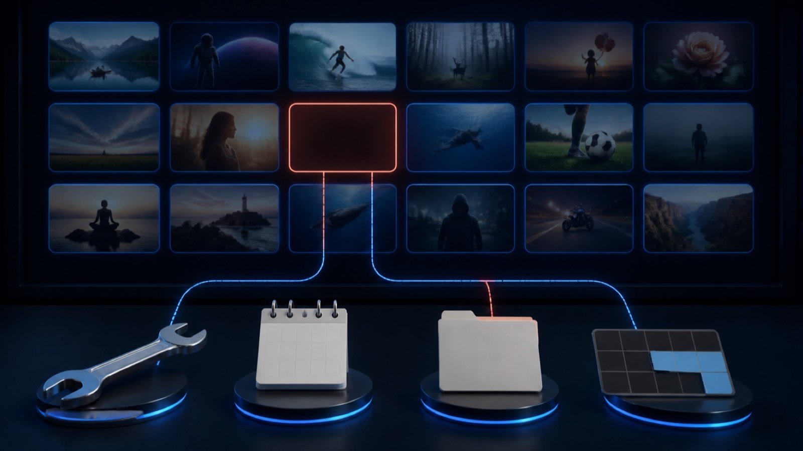 Chaîne IPTV indisponible avec contrôles de maintenance, catalogue, droits et EPG