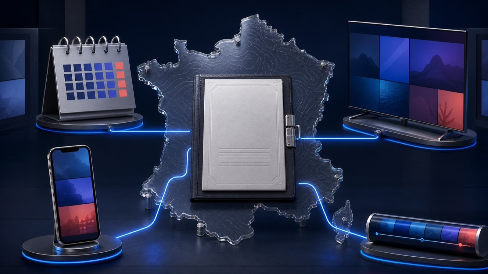 Droits de diffusion des chaînes IPTV en France selon le territoire et la durée
